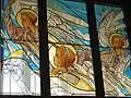 Vitraux à Mstiora, dans l'église Vladimirskaïa