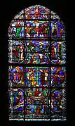 Vitrail de 1876 par les ateliers Lorin.