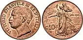 10 centimes de lire (1861-1911)