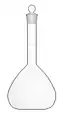 Volumetric flask (fiole jaugée).