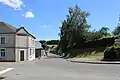 La rue des Anciens Combattants en contrebas de l'église.