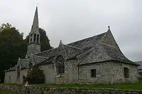 La chapelle de Locmaria-an-Hent : vue d'ensemble (côté sud).
