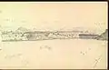 Vue de Praia et son plateau autour de 1896