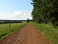 La voie Bolène en direction de Montbonnet (Bains).