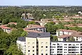 Vue aérienne de Råcksta.