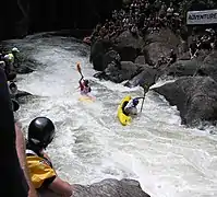 Roller Coaster sur la rivière Wairoa River de la Baie de l'Abondance.
