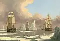 The Northern Whale Fishery - The 'Swan' and 'Isabella', huile sur toile, vers 1840