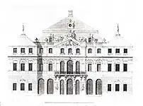 Façade du palais vers la seconde moitié du XVIIIe siècle