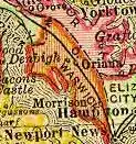 Localisation de Comté d'Elizabeth City (Elizabeth City County)