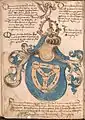 Le «&nbsp;blason de Dieu&nbsp;» répertorié dans l'Armorial de Wernigerode&nbsp;(en), v. 1490.