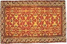 Tapis style ottoman du XVIe siècle, exposé au musée d'art de Saint-Louis.