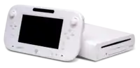 Photographie en couleurs d'une console portable comportant un petit écran et des boutons latéraux.