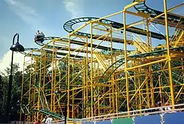 Wild Izzy à Busch Gardens Williamsburg, en 1996.