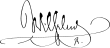 Signature de Guillaume&nbsp;IIWilhelm II