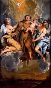 Saint Antoine de Padoue par Thomas Willeboirts Bosschaert, sur 1650