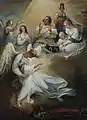 L'Apothéose de Louis XVI, (cette scène représente la mort de Louis XVI), par William Hamilton, fin du XVIIIe&nbsp;siècle.