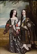 Willem II, prince d'Orange et Maria Stuart, vers 1650, par Gerrit van Honthorst