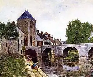 Jour gris, Moret (vers 1895)