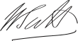 Signature de William Pitt le Jeune