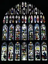 Vitrail de la chapelle de la Vierge.