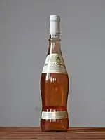 Bouteille syndicale de Provence : flûte à corset, autorisée seulement aux producteurs (récoltants-manipulants).