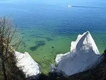 Wissower Klinken en avril 2004 (avant éboulement)