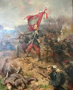 Mort de Władysław Szujski à la Bataille de Sillery, Lublin Museum&nbsp;(en).