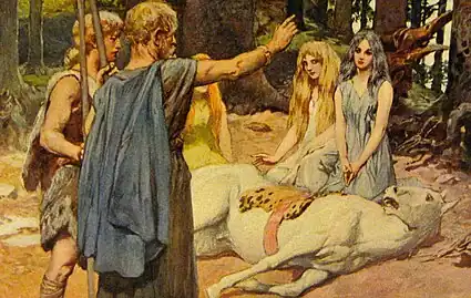 Wotan guérit le cheval de Balder, p. 14.