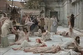 Sir Lawrence Alma-Tadema, Les Femmes d'Amphissa, 1887, huile sur toile