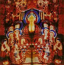 Impression polychrome, Xe&nbsp;siècle (Chine).