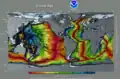 Bathymétrie globale des océans