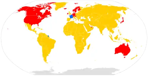RNB par habitant en 2011 (ONU)France (42 642 $)PIB par habitant supérieur à celui de la FrancePIB par habitant inférieur à celui de la France