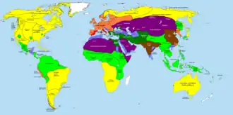 Mappemonde en 200 av. J.-C. du pastoralisme