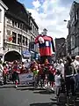 Xhovémont dans les rues d'Outremeuse à Liège.