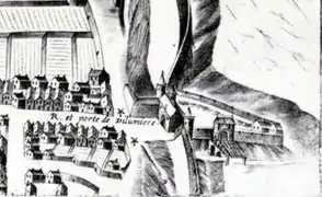 Au XVIIe siècle, plan Picart, bibliothèque Carnegie (Reims),