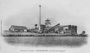 Le puits de Longpendu (Montchanin, charbon).