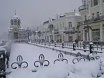 Vue en hiver.