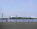 Vue partant de la plage.