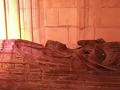 Le gisant de Yolande de Bourgogne, comtesse de Nevers.