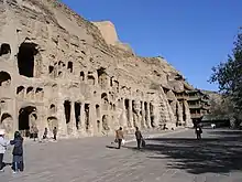 Grottes de Yungang, sur env. 1 km. de long.