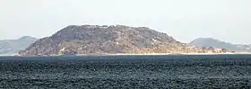 Vue des îles Amakusa avec Yushima, Kami-Amakusa derrière.