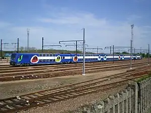 Livrée Transilien à Moret-sur-Loing.