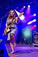 Marianne Sveen du groupe Katzenjammer au Zelt-Musik-Festival.