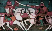 Illustration du taghribat Banu Hilal, plus vraisemblablement la bataille d'Hayredan