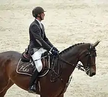 Kevin Staut et Zeta de Hus lors du Grand Prix Coupe du monde de Lyon (octobre 2011).