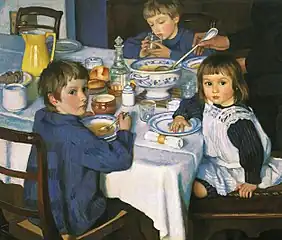 Zinaïda Serebriakova   Au déjeuner 1913