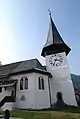 Vue de l'église de Zweisimmen.