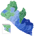 Part des voix au 2e tour par district électoral