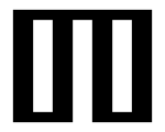 Graphie angulaire de la lettre Tverdo.