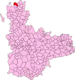 Localisation de Saelices de Mayorga